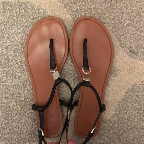 Coach Shoes - Coach Black Leather Sandals